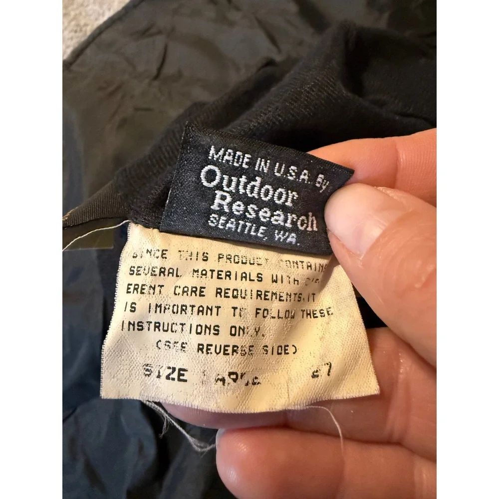 Outdoor Research Seattle Sombrero GORE-TEX Rain Hat Mens Blue Black Large USA